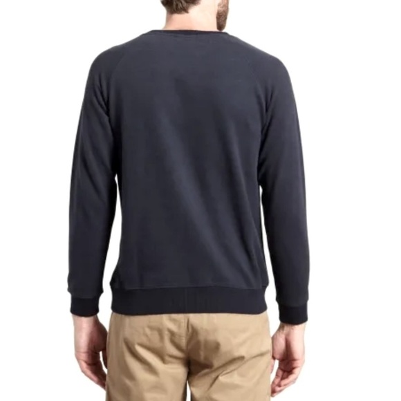 Navy Owl Sweatshirt Designed by Knowledge Cotton Apparel men’s sweater - Picture 3 of 8